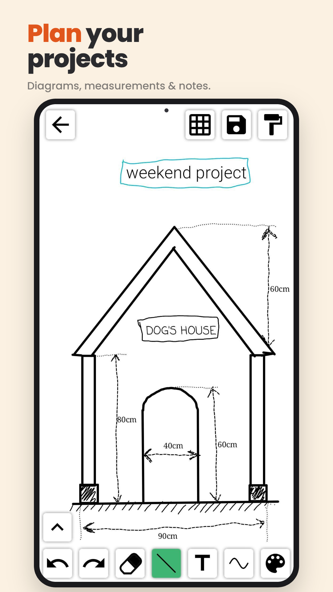 Planning a project on the canvas