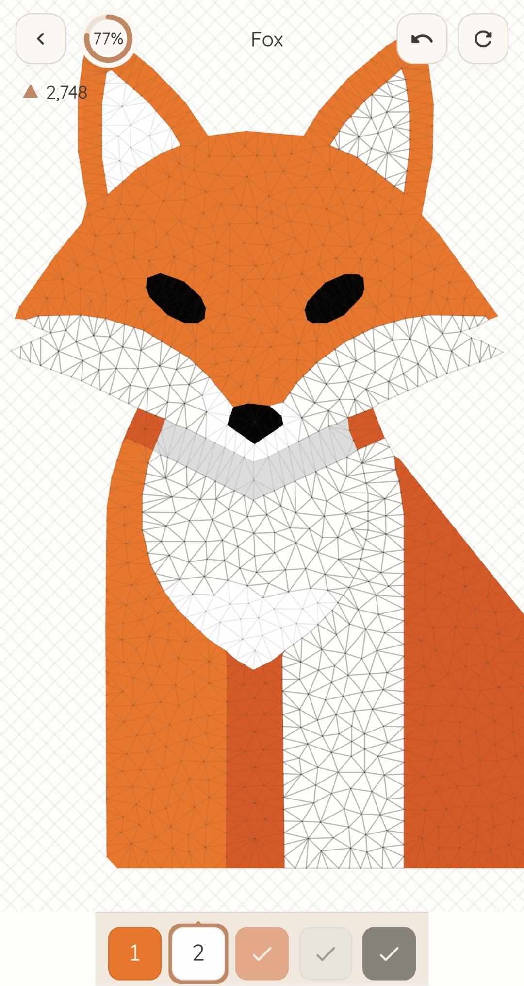 Low-poly fox