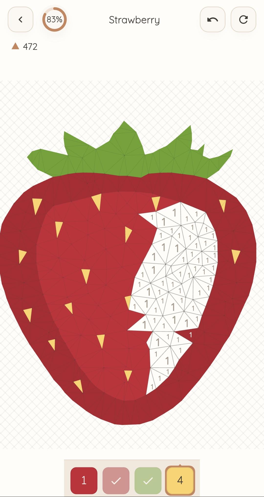Low-poly strawberry
